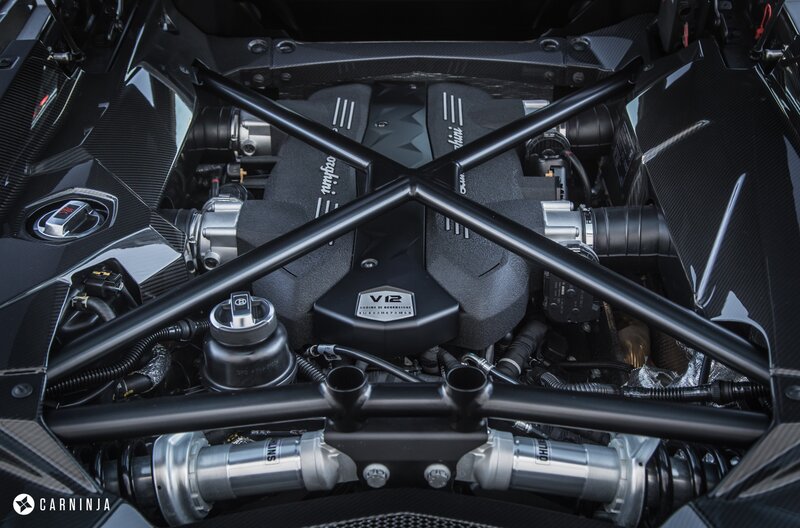 V12 Engine in Sports Car