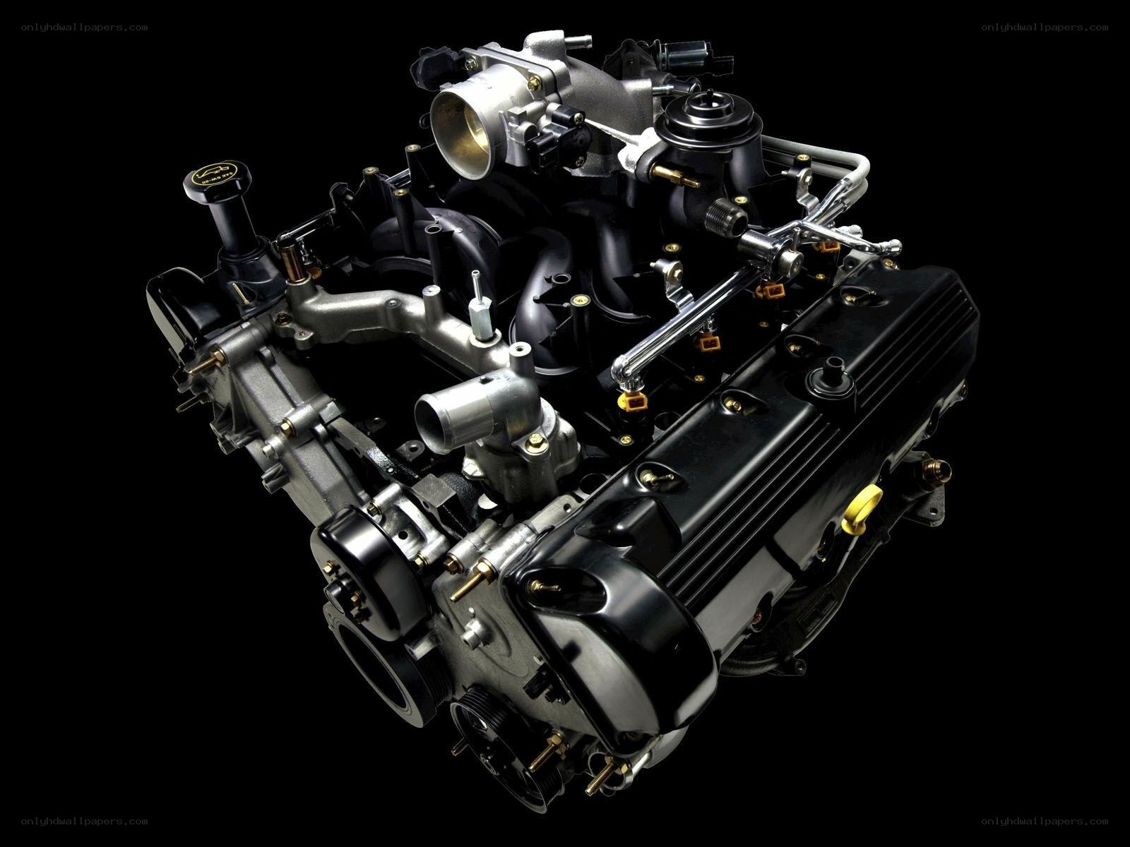 V6 engine assembly