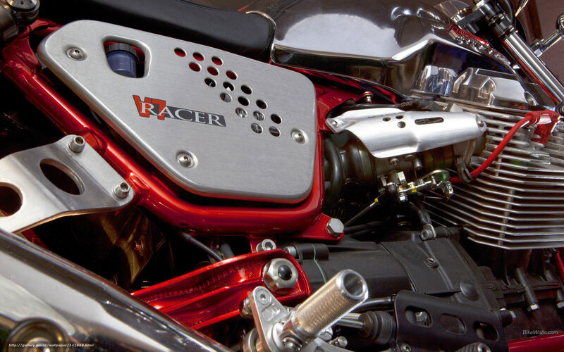 V7 Racer motorcycle engine