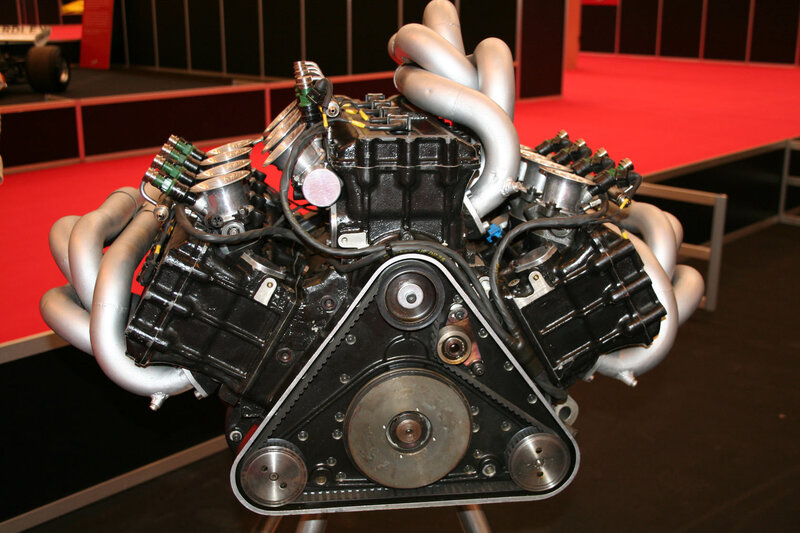 V8 Engine on Display — Black