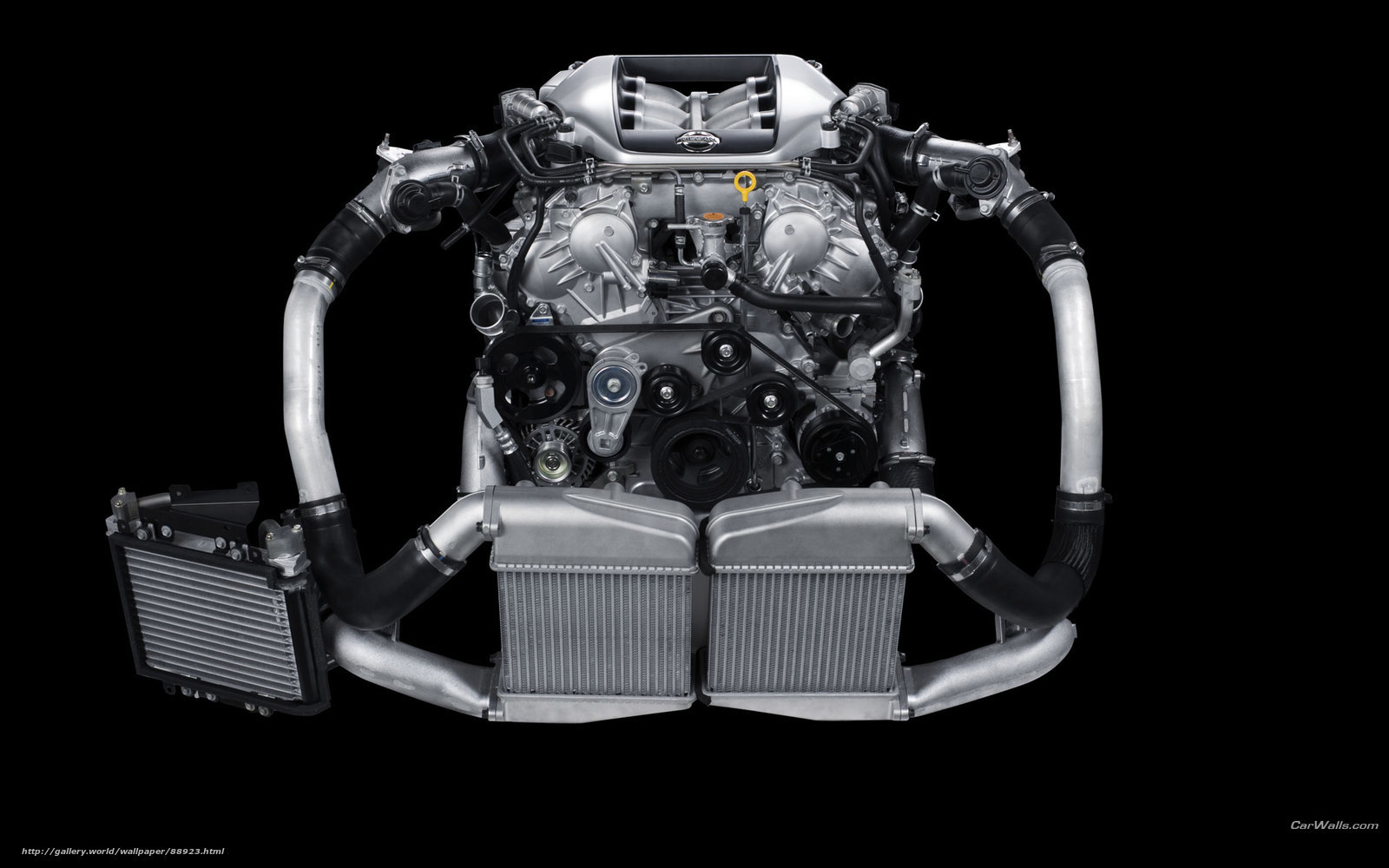 V8 engine with intercoolers