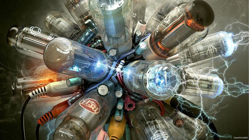 Vacuum Tubes with Lightning
