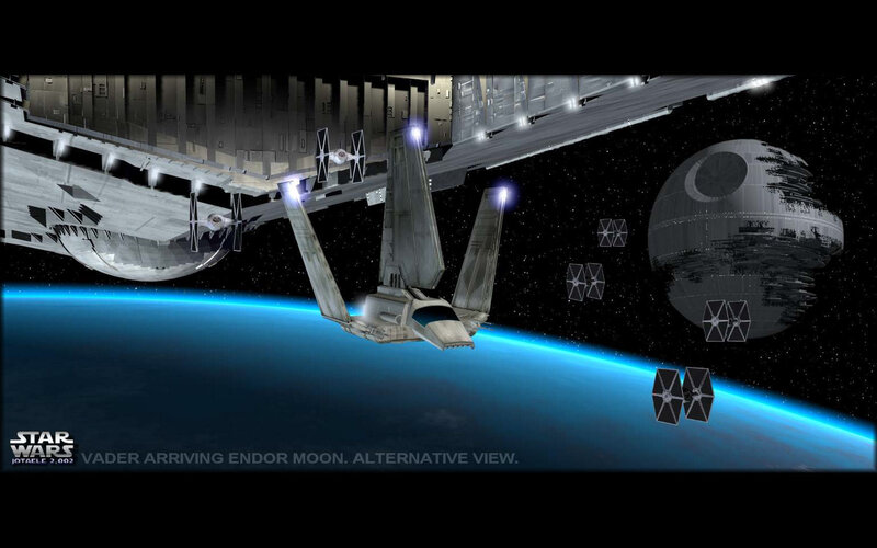 Vader Arriving at Endor