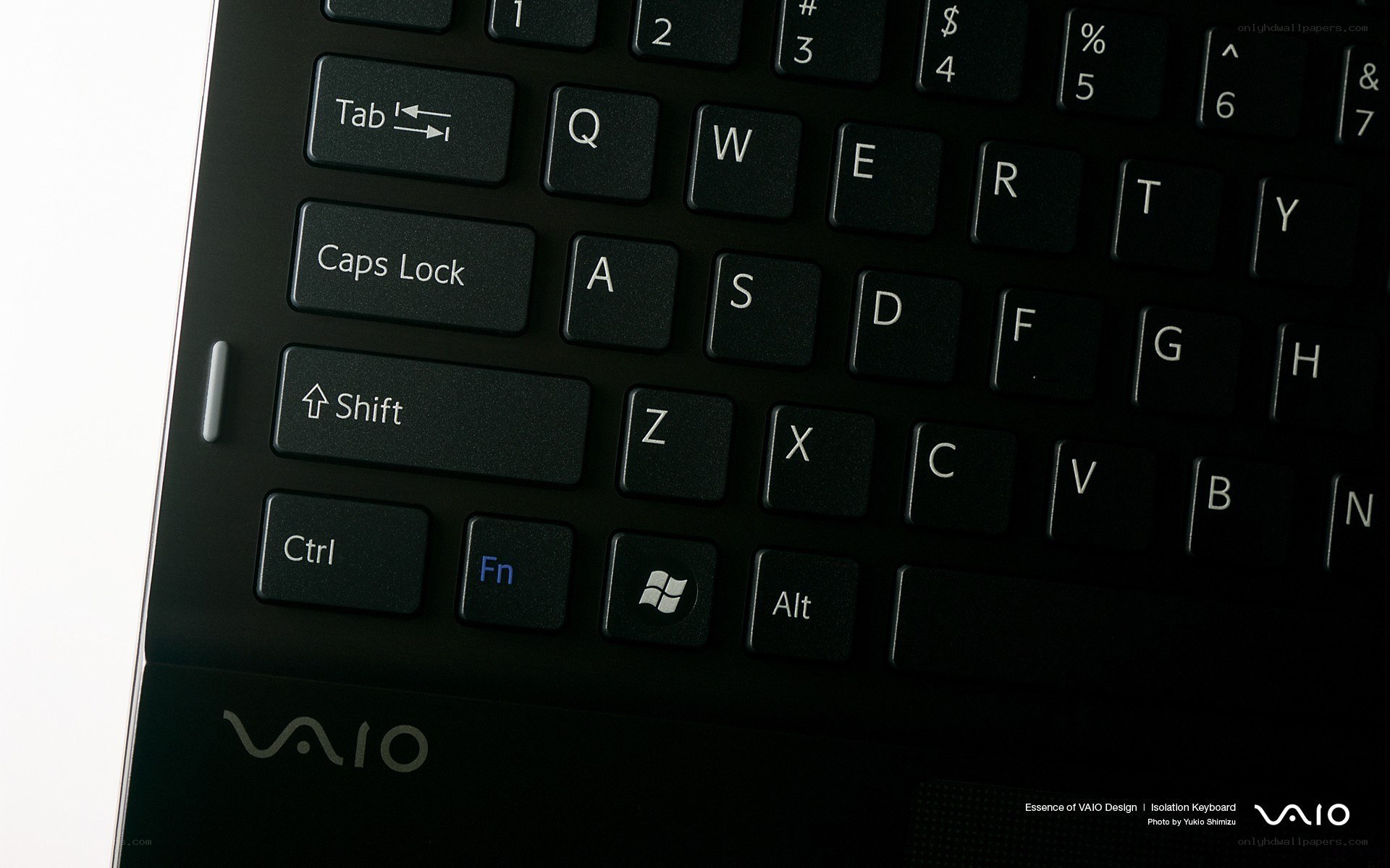 VAIO keyboard close-up