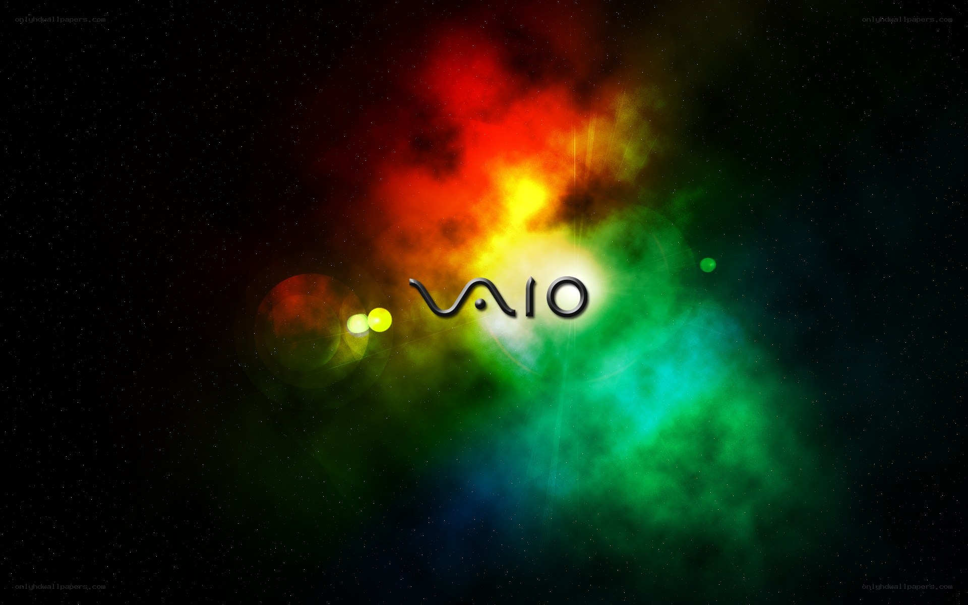 VAIO logo in cosmic nebula