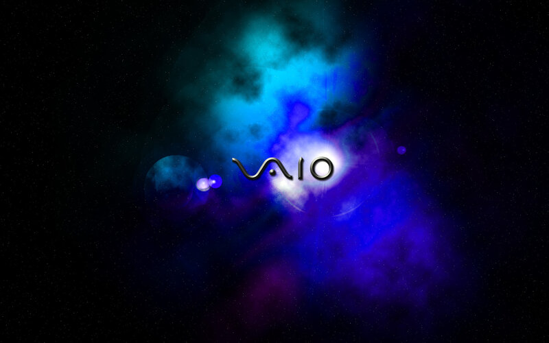 VAIO logo in space