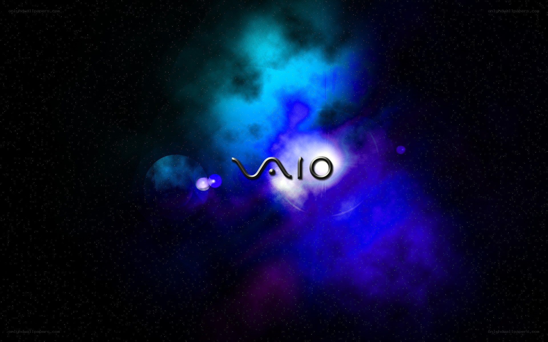 VAIO logo in space