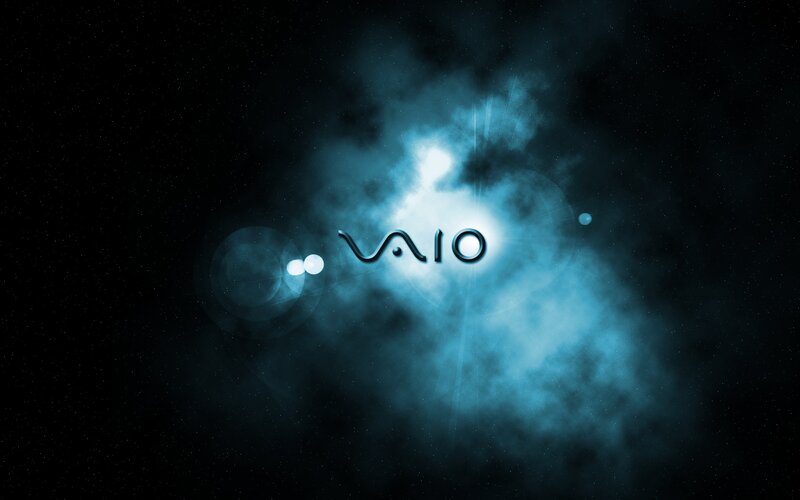 VAIO logo in space