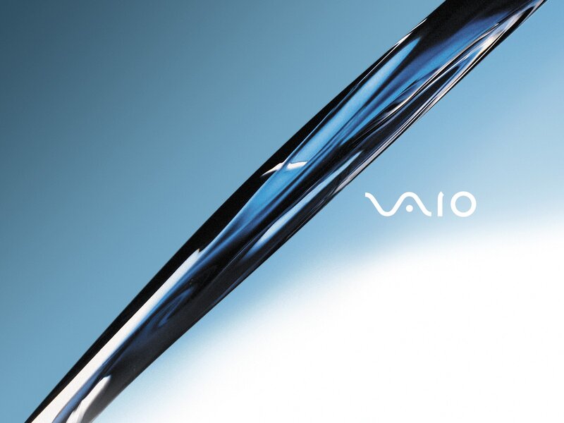 VAIO logo on a blue background