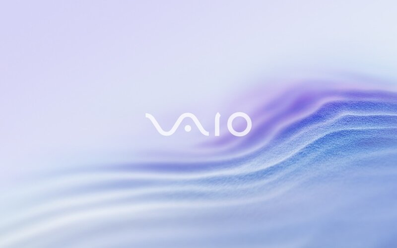 VAIO Logo on Abstract Background — Purple, Serene