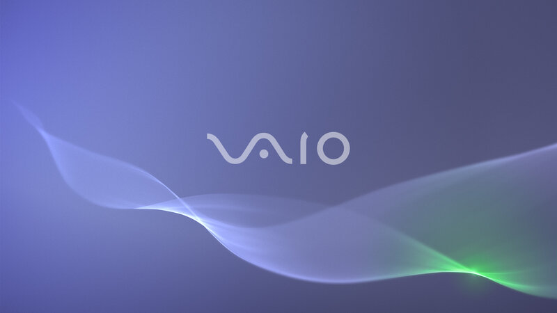 VAIO Logo on Abstract Background — Purple