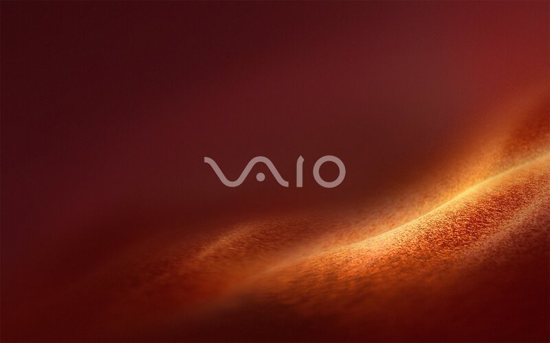 Vaio Logo on Abstract Background — Red, Dramatic