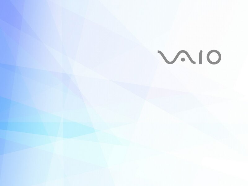 VAIO Logo on Background — Blue