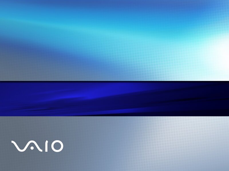 Vaio Logo on Blue Background — Modern, Abstract