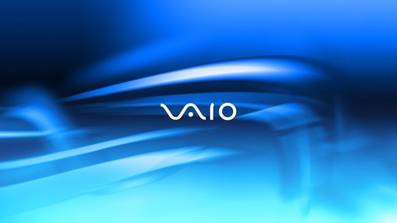 VAIO Logo on Blue Background — Serene