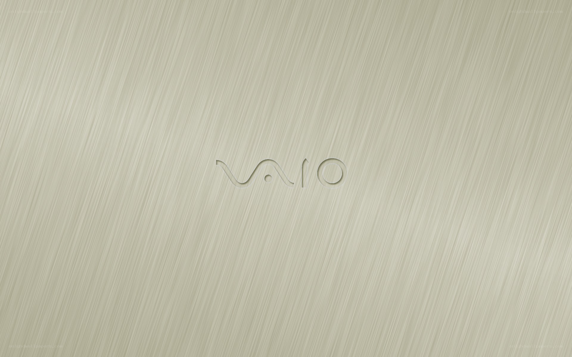 VAIO logo on brushed metal