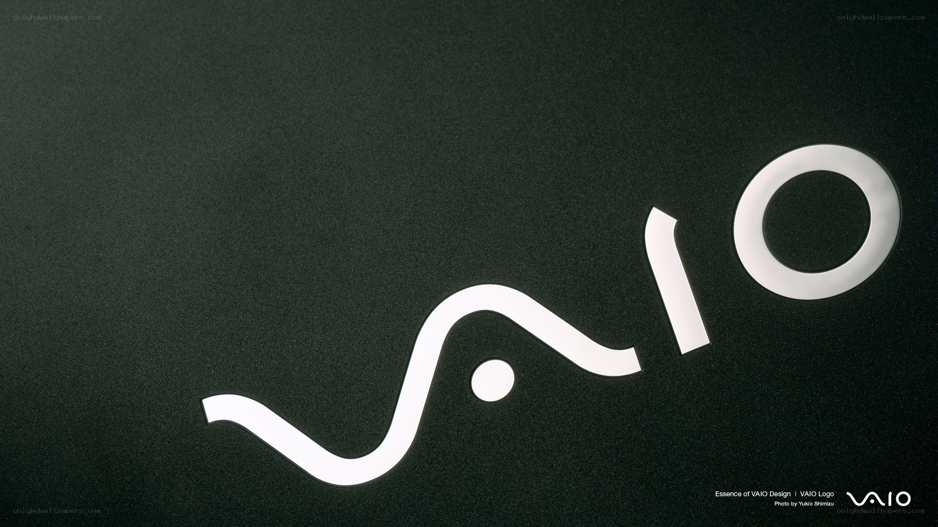 VAIO logo on dark background