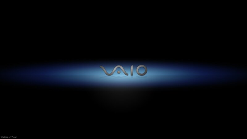 Vaio Logo on Dark Background — Black