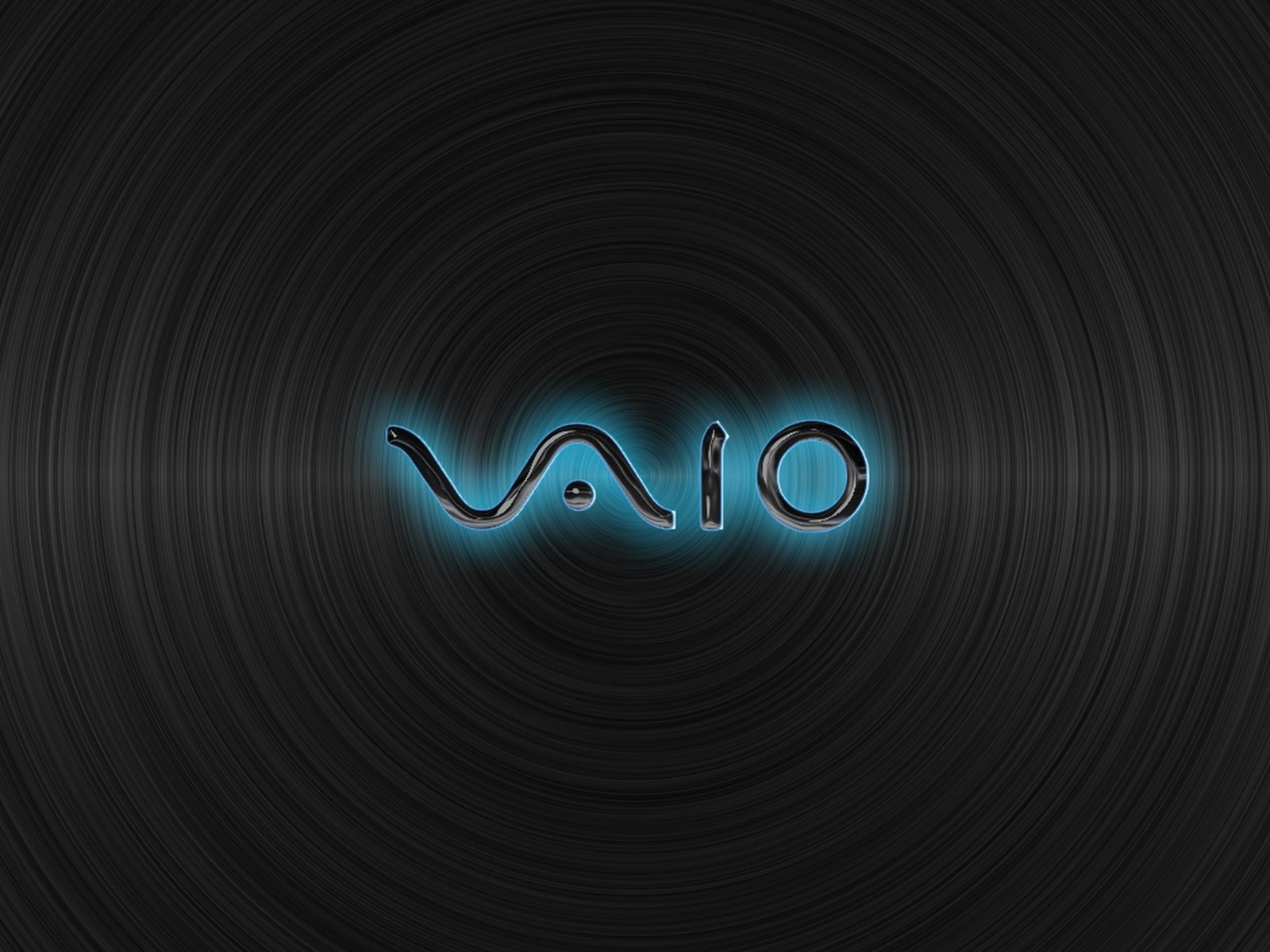 VAIO logo on dark background