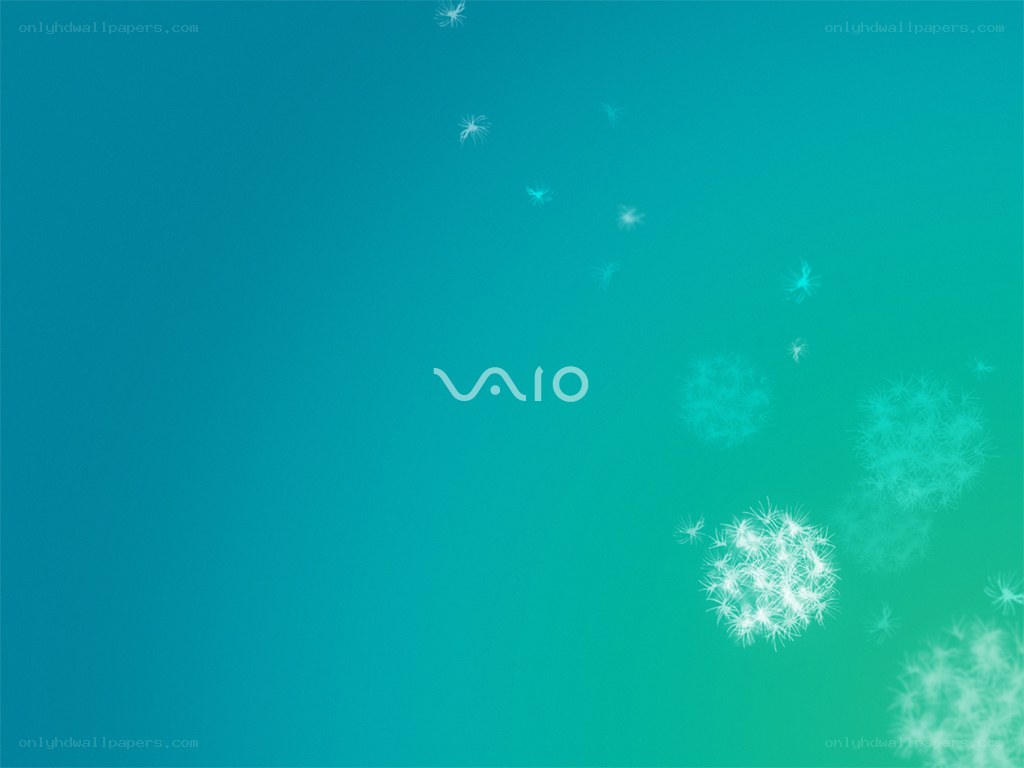 VAIO logo on gradient background