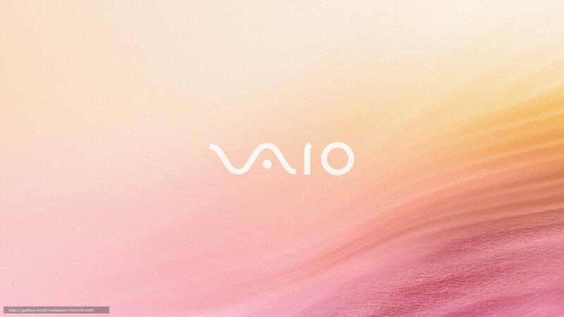VAIO logo on gradient background