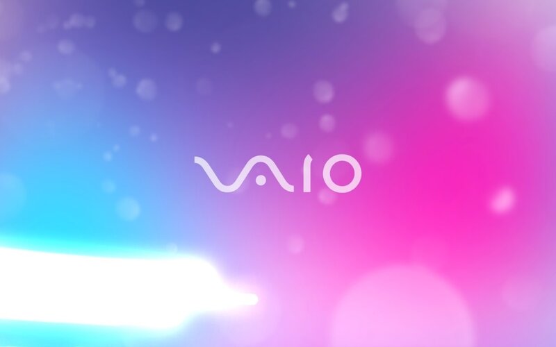 VAIO Logo on Gradient — Blue