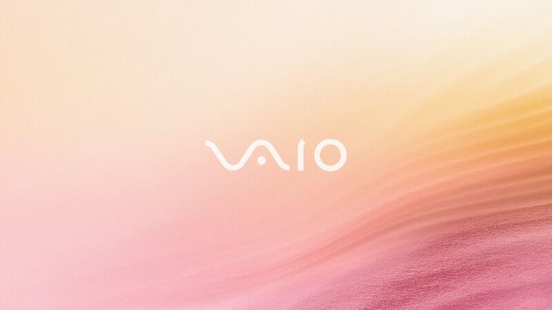 VAIO Logo on Gradient — Pink, Calm