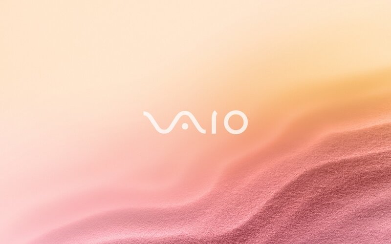 VAIO Logo on Gradient — Pink
