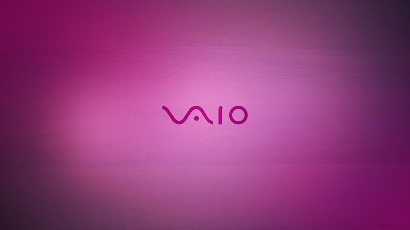 VAIO Logo on Purple Background — Calm