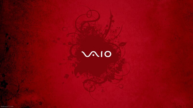 VAIO Logo on Red Background — Dramatic