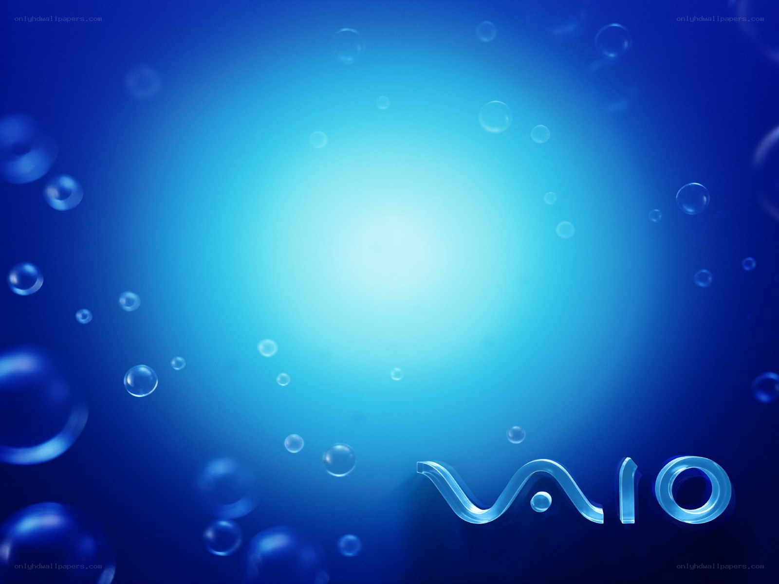 VAIO logo with bubbles