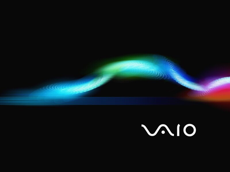 VAIO logo with colorful wave