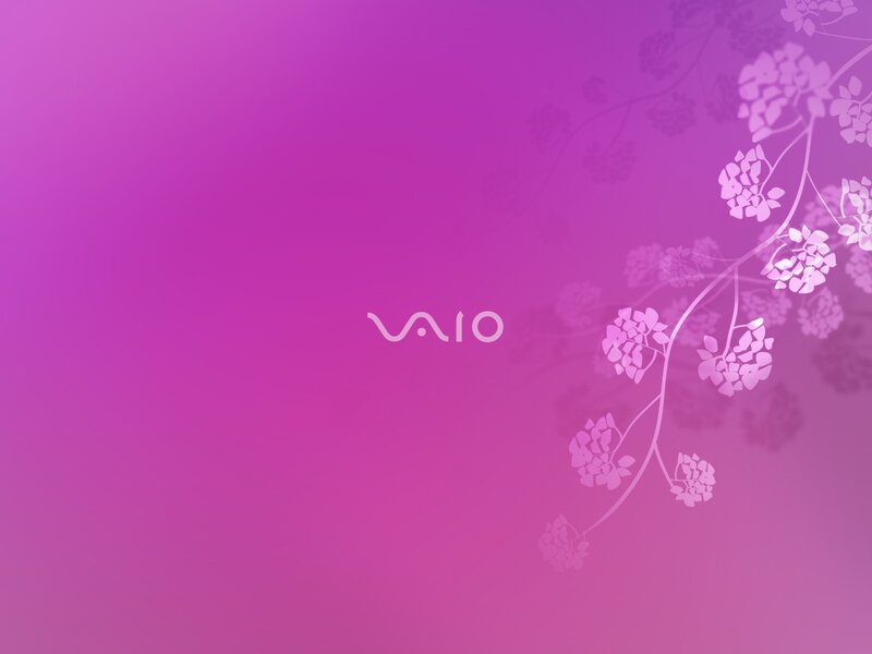 VAIO Logo with Floral Pattern