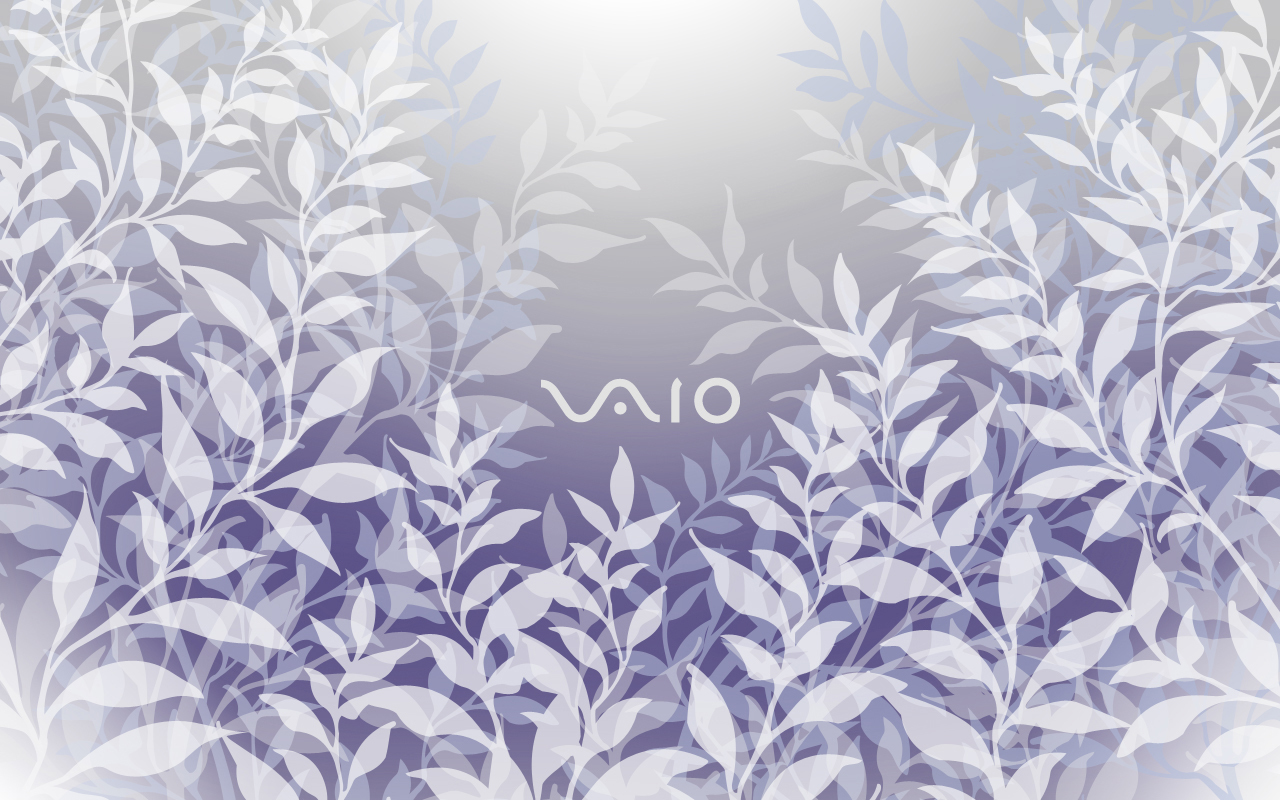 Vaio logo with leaf pattern