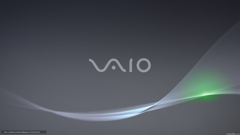 VAIO logo with light wave
