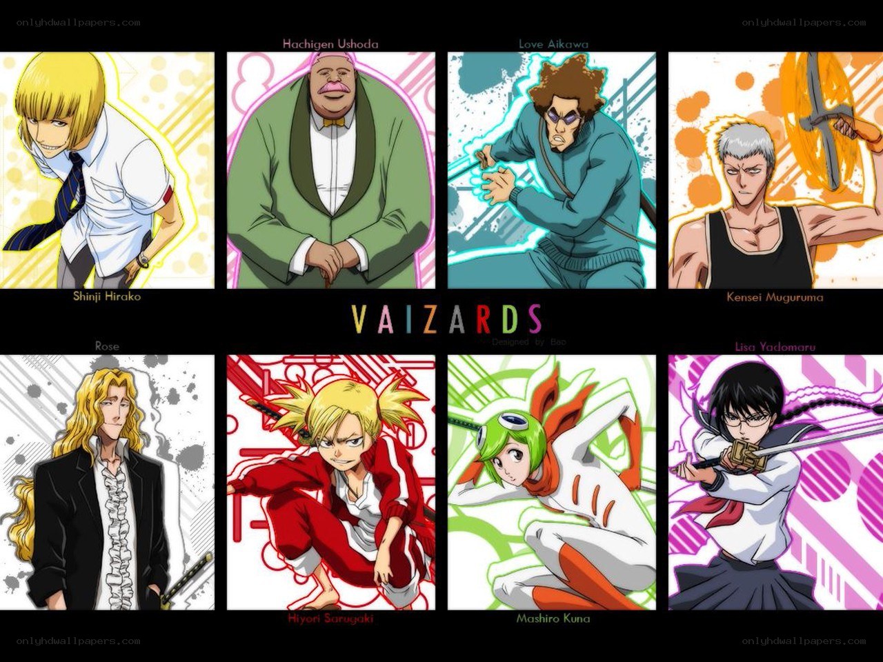 Vaizards anime characters