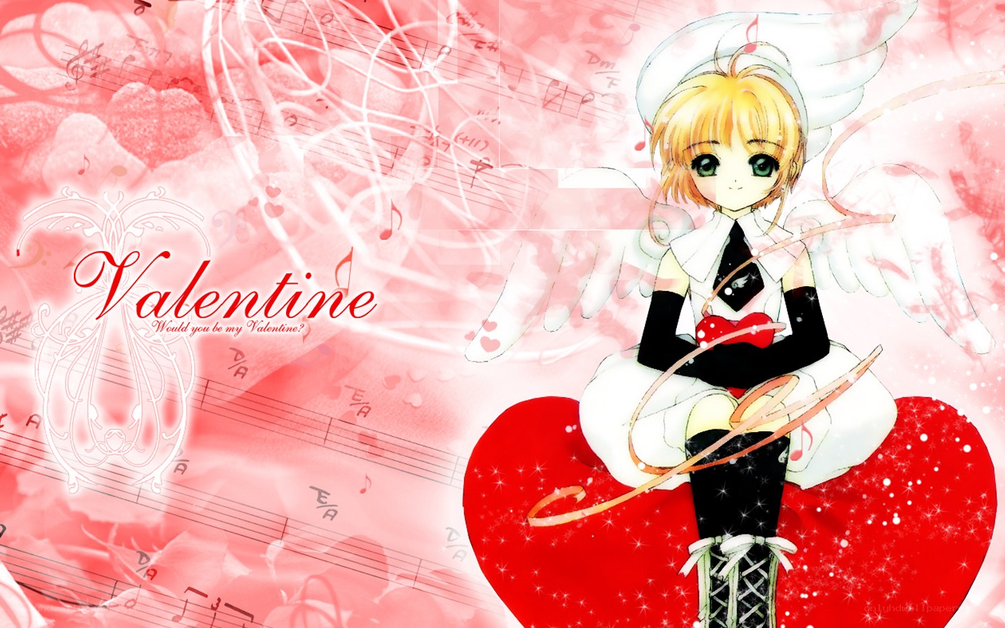 Valentine angel character