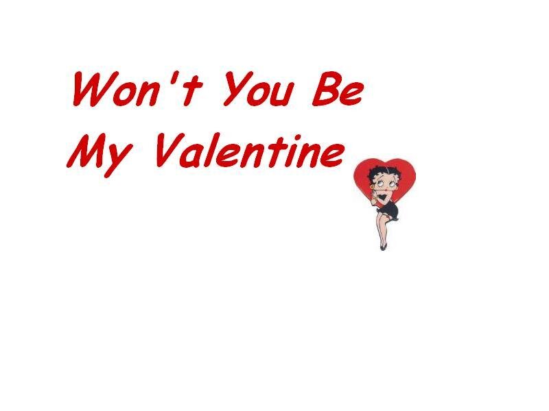 valentine card with betty boop