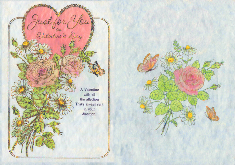 Valentine Card with Flowers