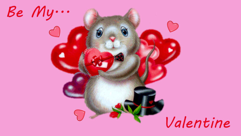 valentine mouse card