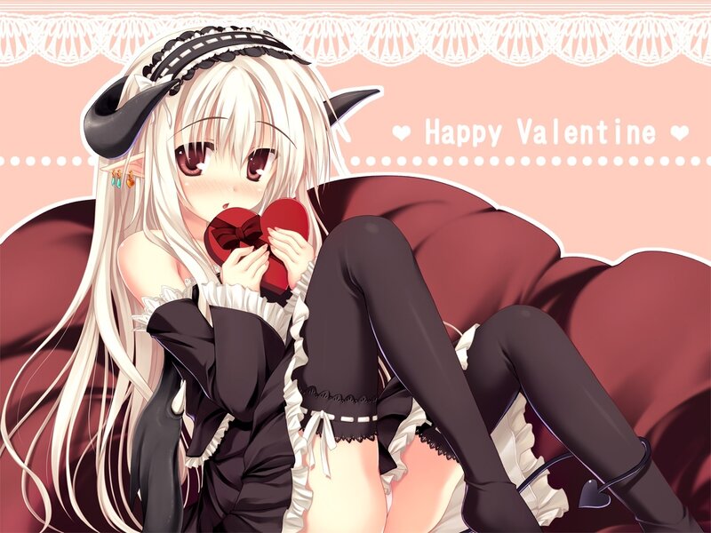 Valentine's anime girl