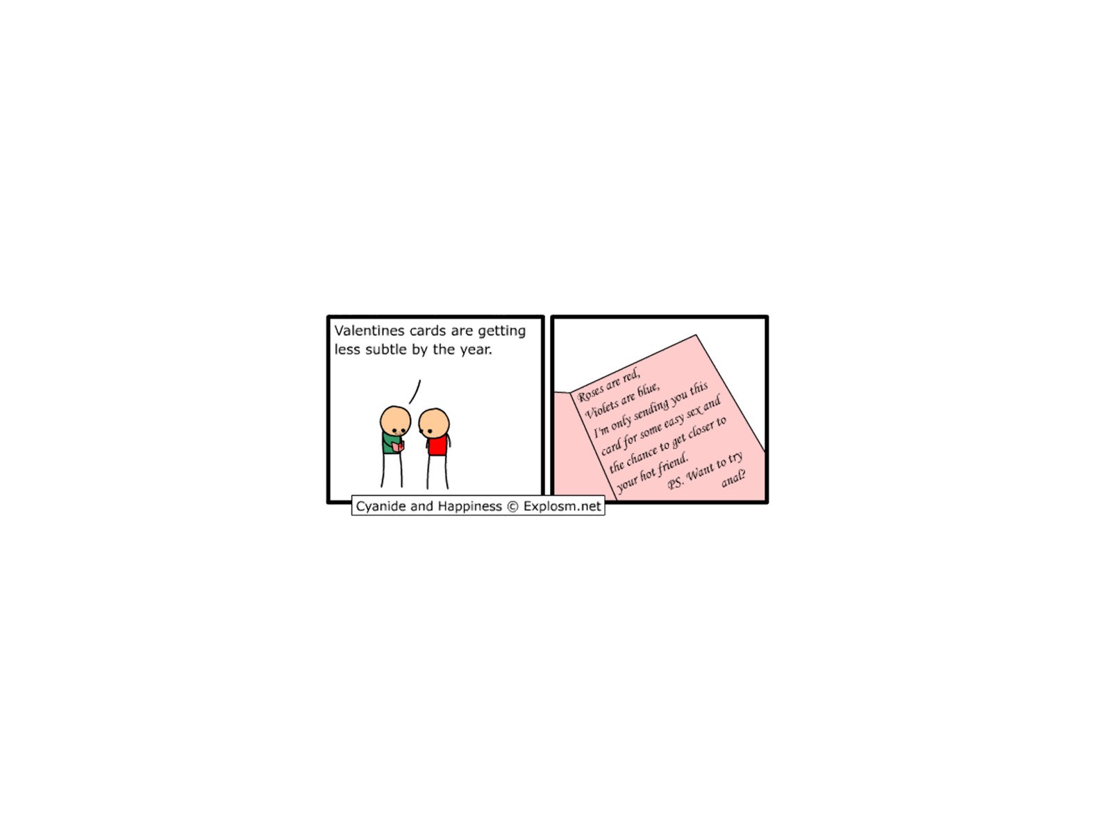 Valentine's card humor