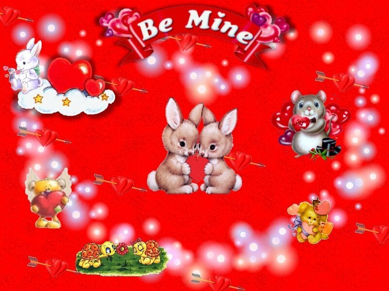 Valentine's Day animal love