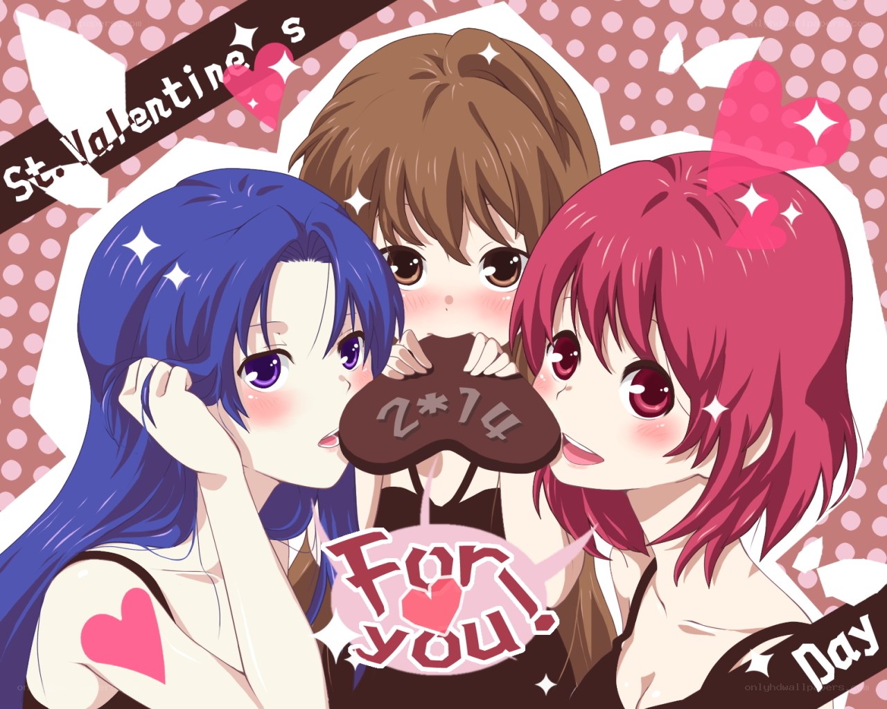Valentine's Day anime art