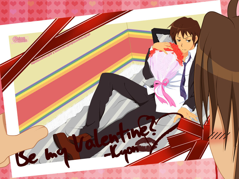Valentine's Day anime art