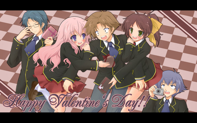 Valentine's Day anime characters
