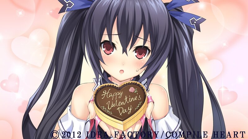 Valentine's Day anime girl