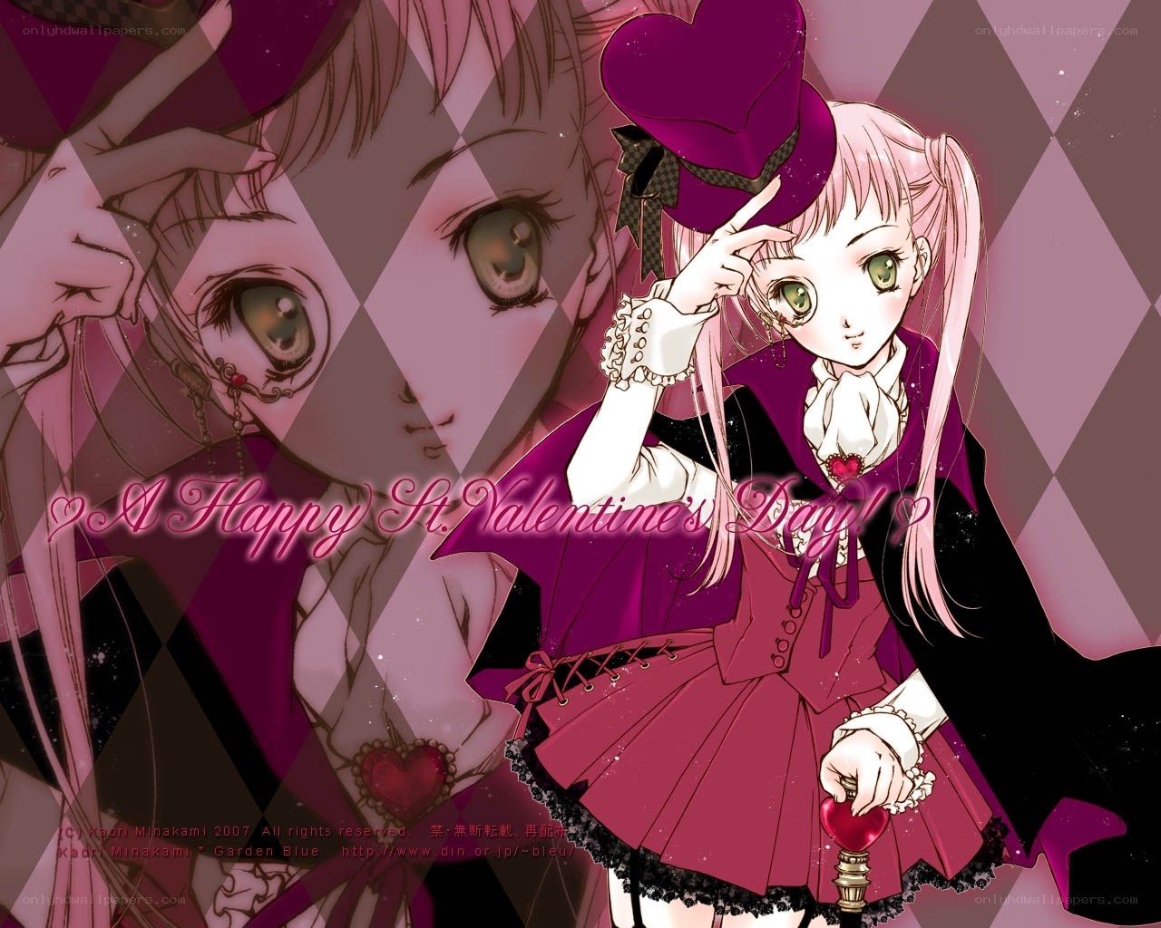 Valentine's Day anime girl