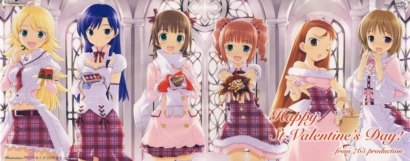Valentine's Day anime girls