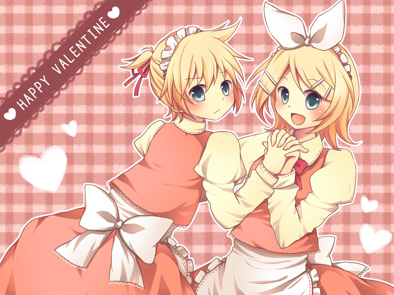 Valentine's Day anime girls